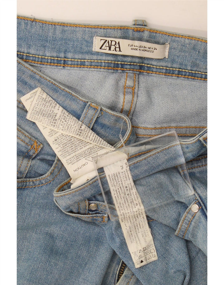 Zara Mens Slim Jeans EU 44 Large W34 L30 Blue Cotton