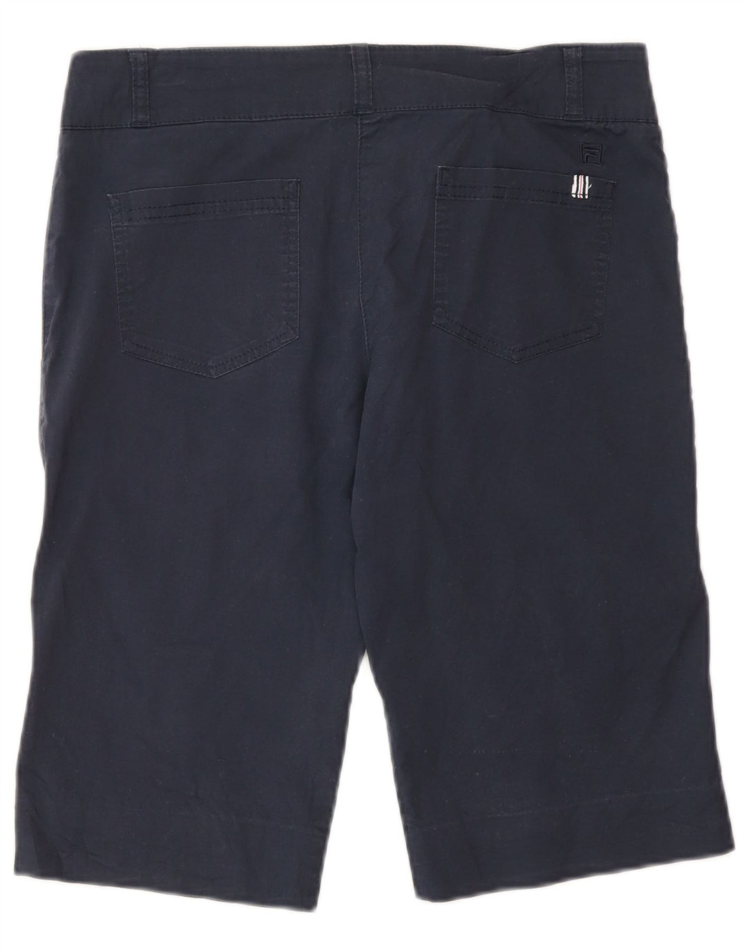 Fila Womens Chino Shorts IT 42 Medium W30  Navy Blue Cotton