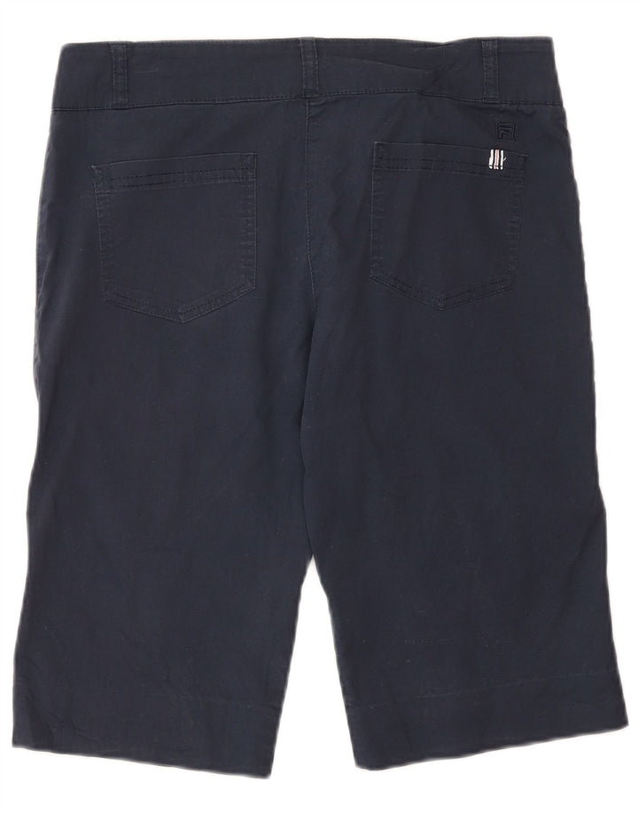 Fila Womens Chino Shorts IT 42 Medium W30  Navy Blue Cotton