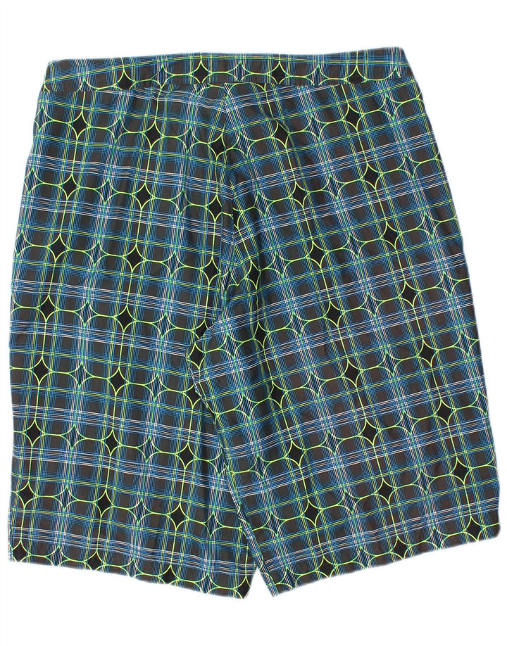 Nike Mens Swimming Shorts Medium Blue Check Polyester