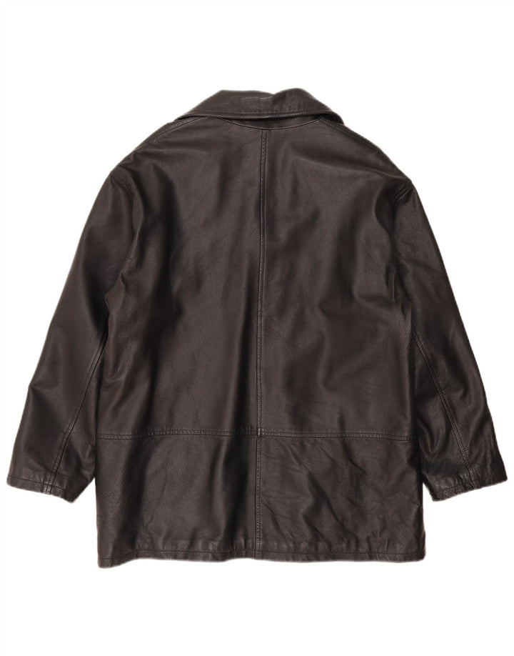 Conbipel Chaqueta de cuero holgada para mujer IT 42 Medium Black
