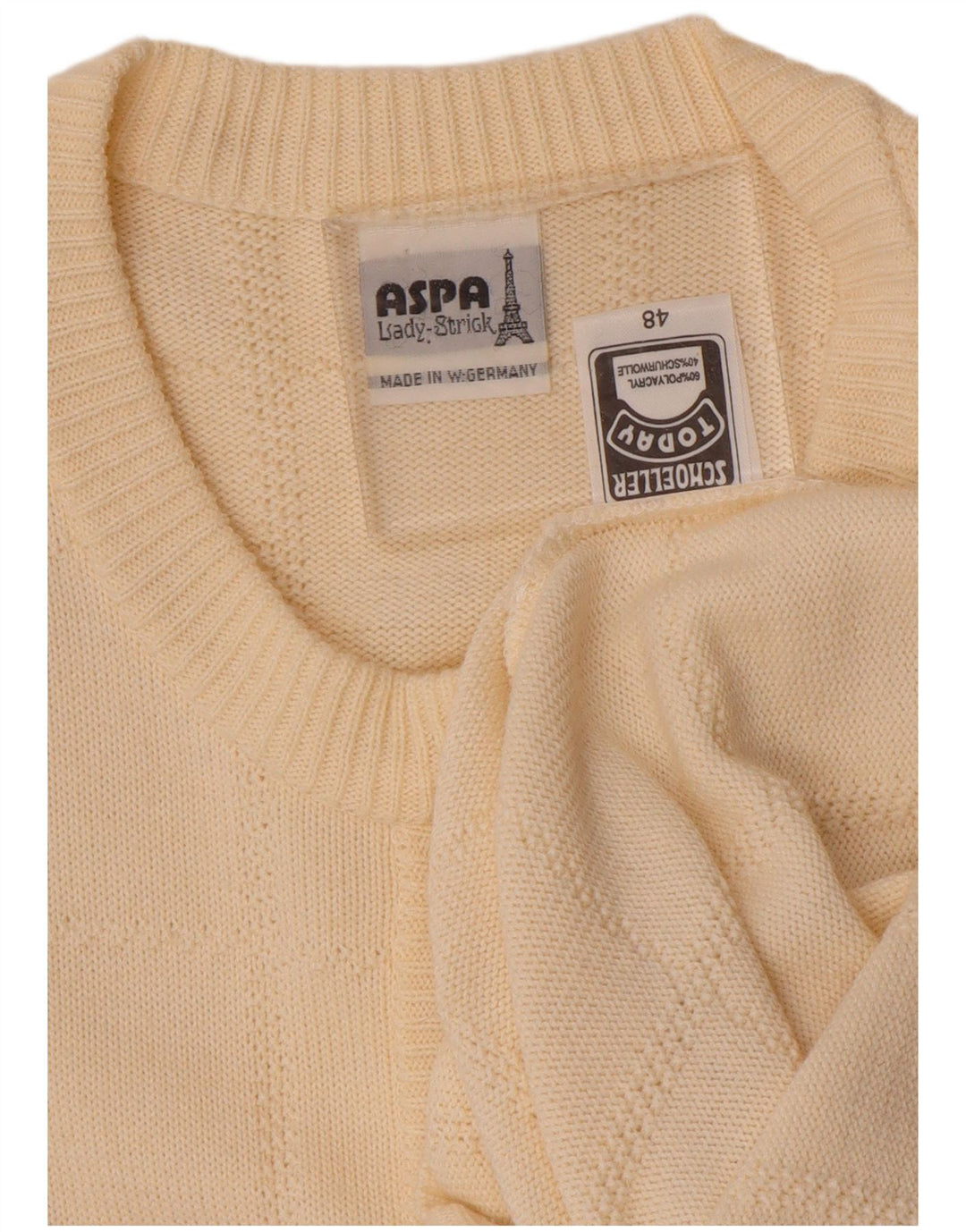 Sweter damski Aspa rozpinany EU 48 2XL beżowy poliakryl