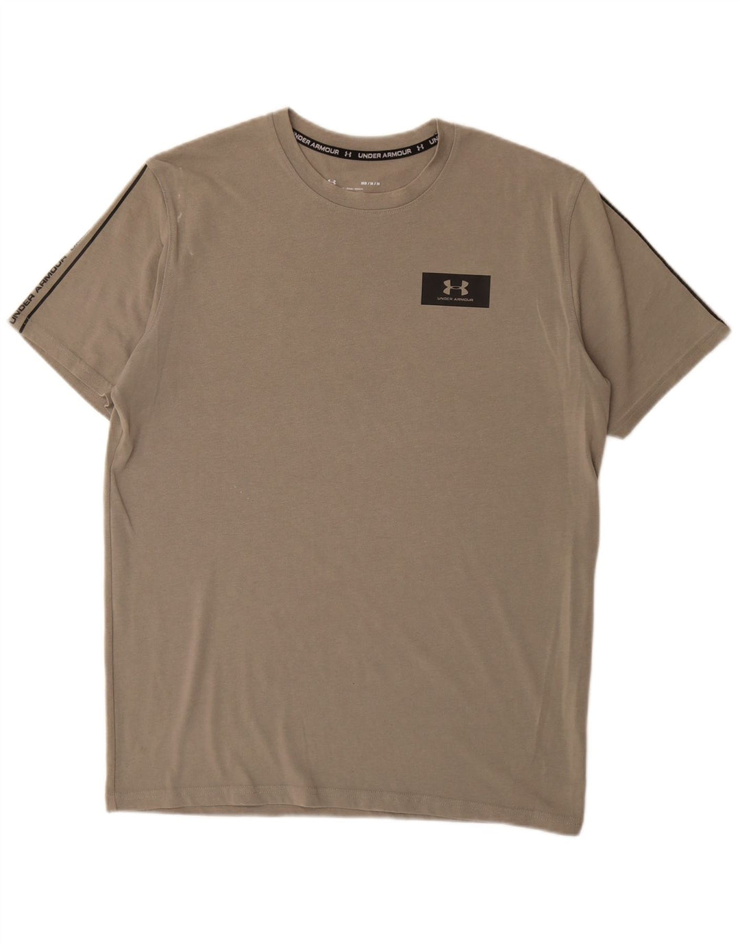 UNDER ARMOUR Mens Heat Gear Graphic T-Shirt Top Medium Grey