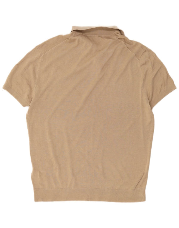 Zara Polo Homme Large Beige Coton
