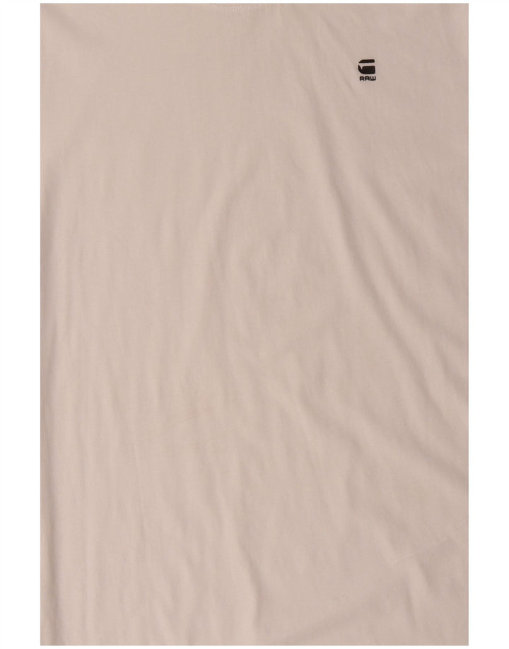 T-shirt da uomo G-STAR Top grande in cotone bianco