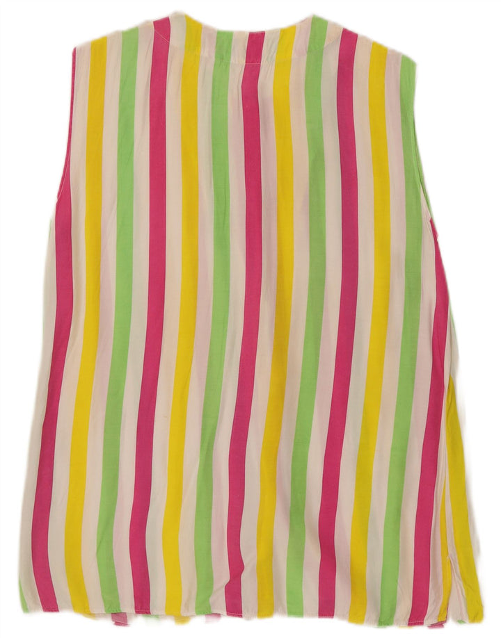 Enara Camice Dame Skjorte Bluse UK 14 Medium Flerfarvet Stribet