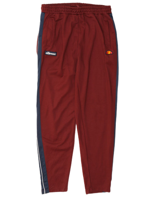 Pantaloni de trening pentru bărbați Ellesse, mari, din bumbac color-bloch, bordeaux