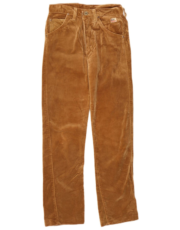 Spodnie damskie Roy Rogers Straight Velvet W27 L29 Brązowe