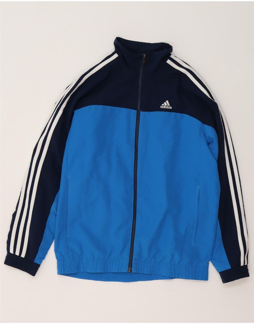 Adidas Boys Climalite træningsdragt topjakke 13-14 år Blå Colourblock