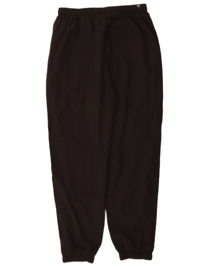 Puma Mens Graphic Tracksuit Trousers Joggers Medium Black Polyester
