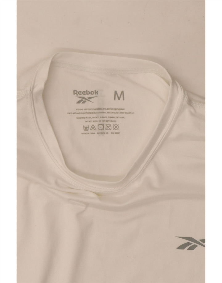 Ανδρικό T-Shirt Reebok Top Medium White Polyester