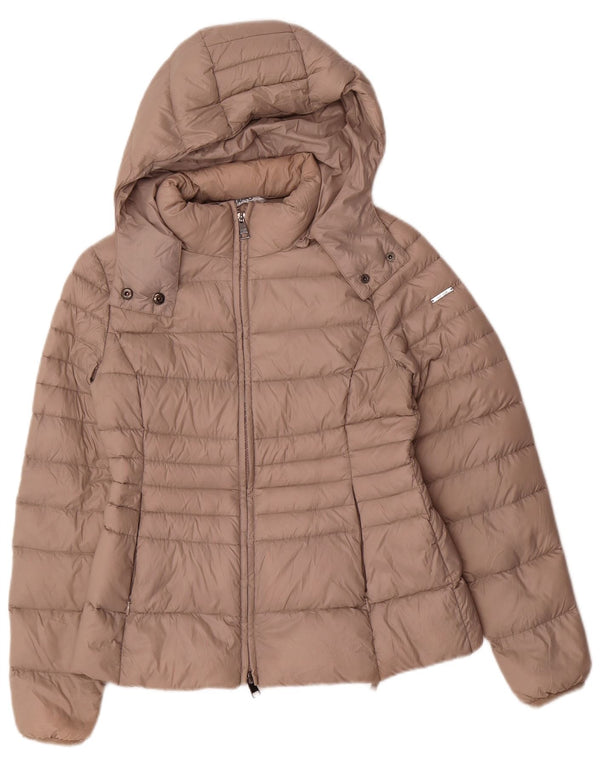 Chaqueta acolchada con capucha para mujer Liu Jo EU 42 Medium Beige Nylon