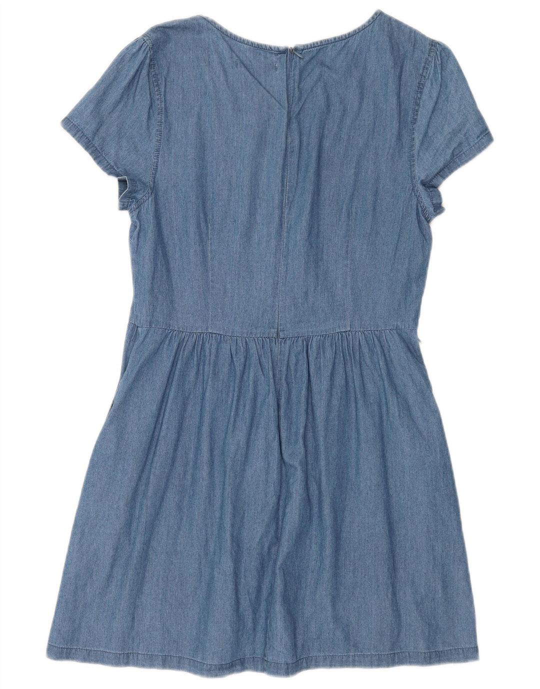 Oasis Dame Denim Kjole UK 14 Medium Blue Cotton