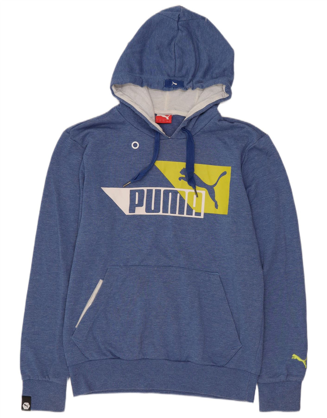 Felpa con cappuccio grafica da uomo Puma Small blu in poliestere