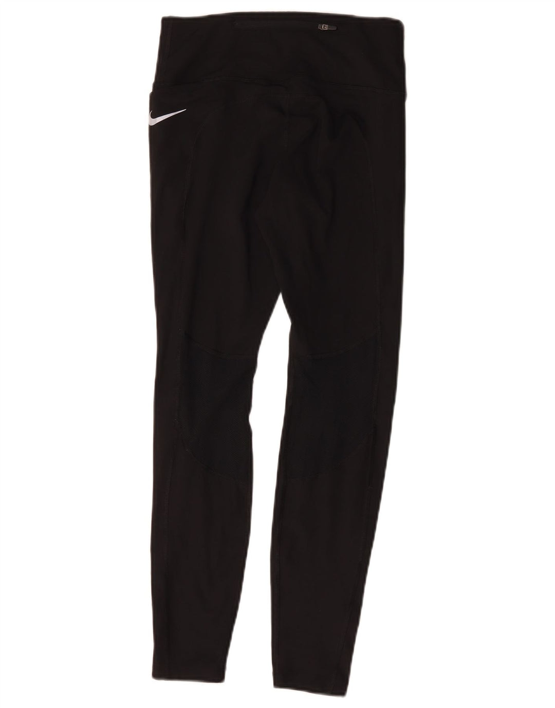 Nike Dame Dri Fit Leggings UK 8 Small Black Polyester