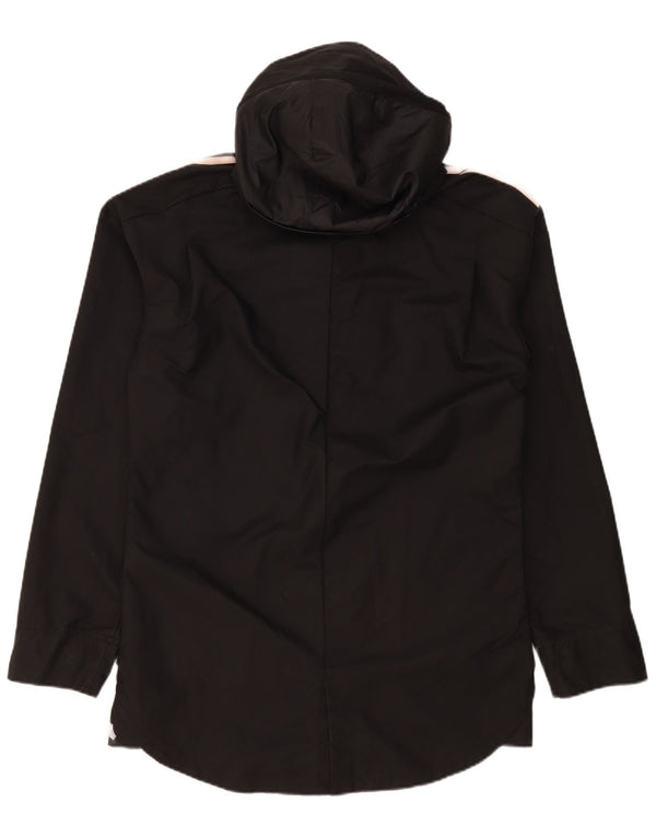 Adidas Ανδρικό μπουφάν βροχής με κουκούλα UK 38 Medium Μαύρο Πολυεστέρας