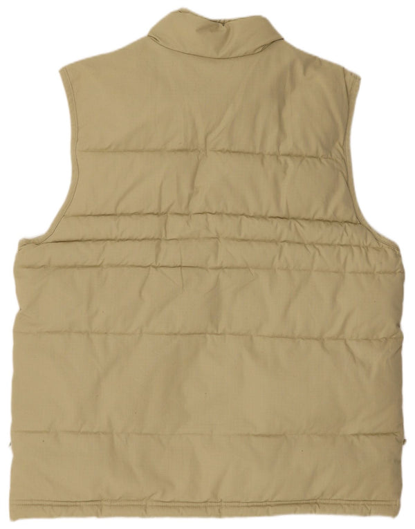 Adidas Chaleco acolchado para hombre UK 38 Algodón beige medio