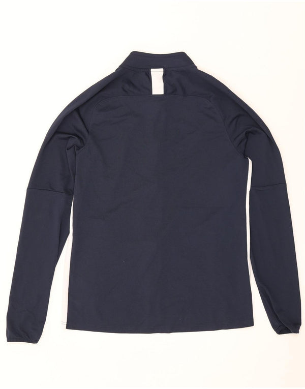 Nike Mens Dri Fit Tracksuit Top Jacket Large Navy Blue Colourblock