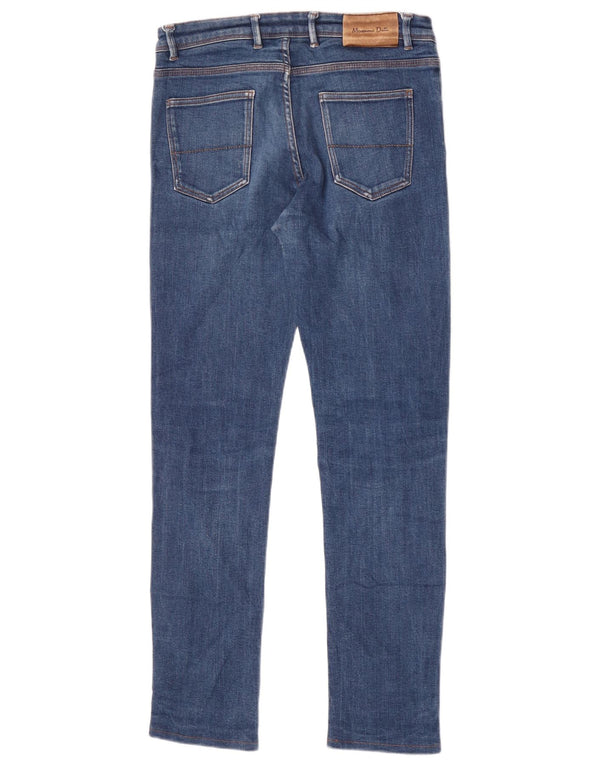 Massimo Dutti Herren Slim Jeans EU 40 Medium W31 L30 Blaue Baumwolle