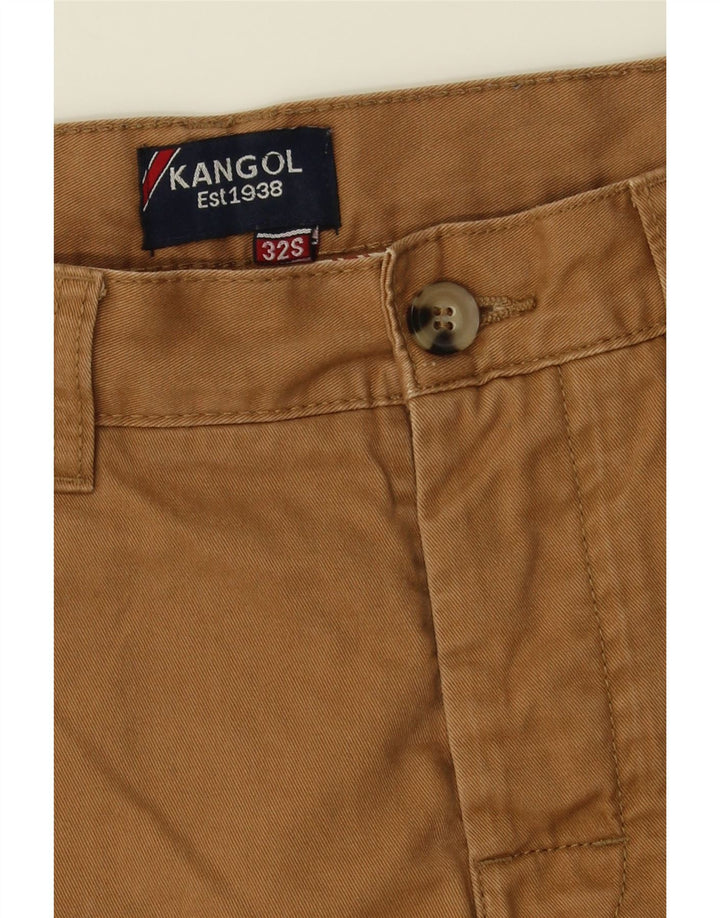 KANGOL Mens Straight Chino Trousers W32 L29 Brown Vintage Kangol and Second-Hand Kangol from Messina Hembry 