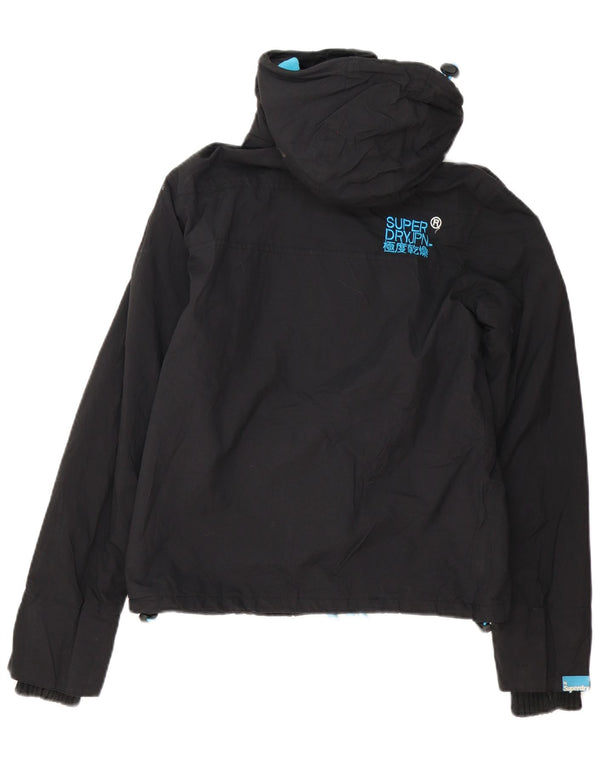 Giacca a vento con cappuccio da donna Superdry Windcheater UK 10 Small Nera
