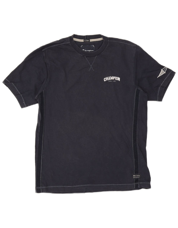 Champion T-Shirt Homme Top XL Bleu Marine Coton