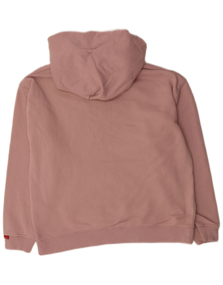 LEVI'S Mens Relaxed Fit Hoodie Jumper Medium Pink Cotton