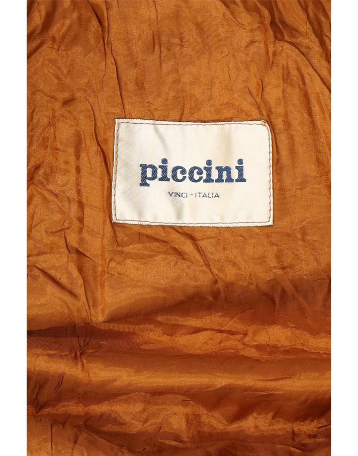 Piccini Womens Suede Jacket UK 14 Medium Beige Leather