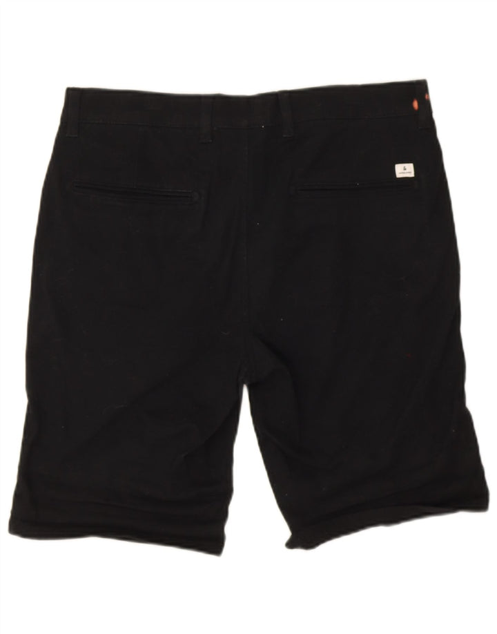 Jack & Jones Mens Chino Shorts Medium W34 Black Cotton