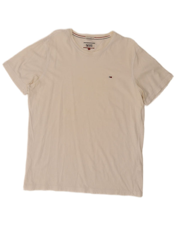 Camiseta masculina Tommy Hilfiger Top XL algodão branco