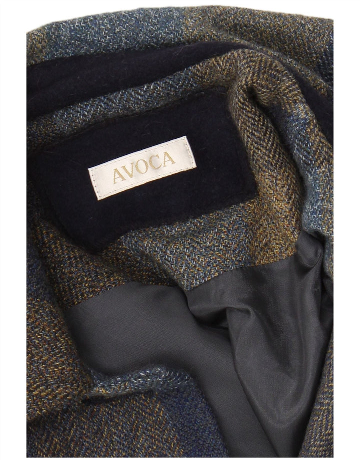 AVOCA Dame Overfrakke UK 14 Medium Blue Check