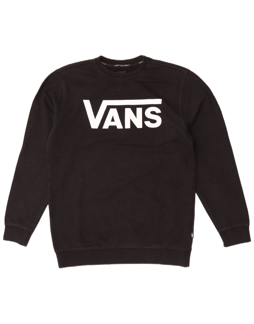 Vans Hombre Sudadera Gráfica Jumper Large Algodón Negro