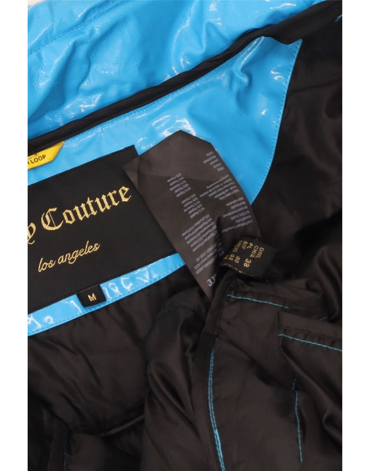 Cappotto imbottito oversize da donna Juicy Couture UK 14 Poliuretano blu medio