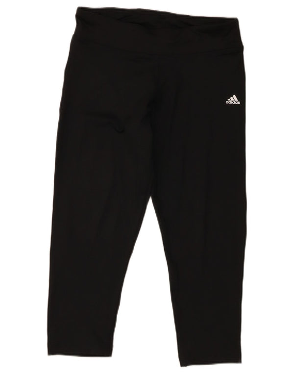 Adidas ženske Climalite Capri tajice UK 10 male crne poliesterske