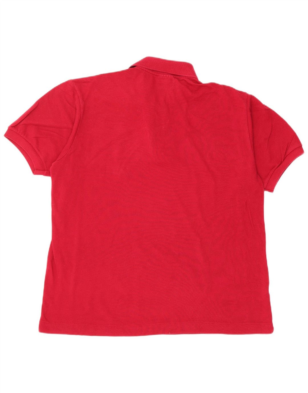 LACOSTE Mens Polo Shirt Size 5 Large Red Cotton