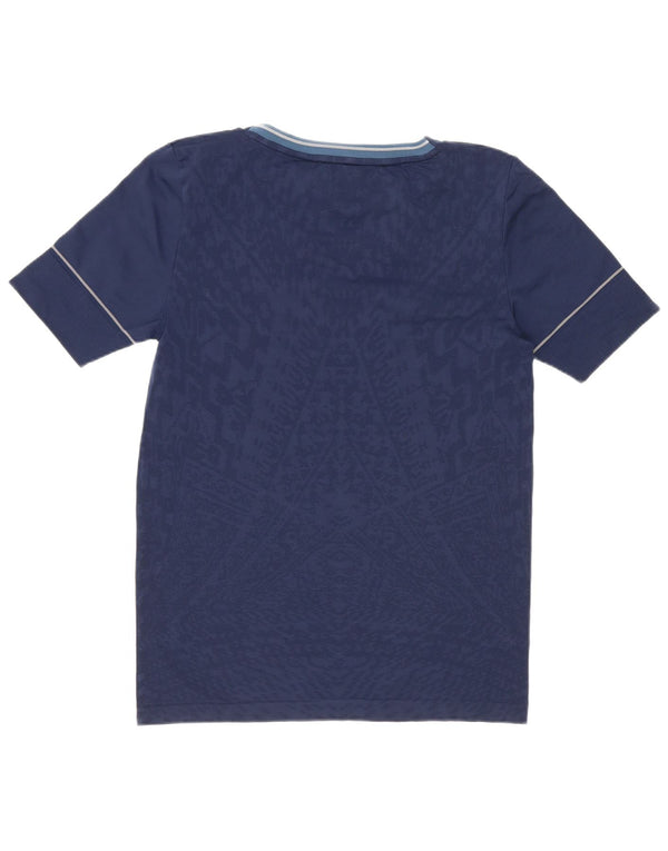 Adidas Womens Running Abstrakt T-Shirt Top UK 8/10 Small Navy Blue