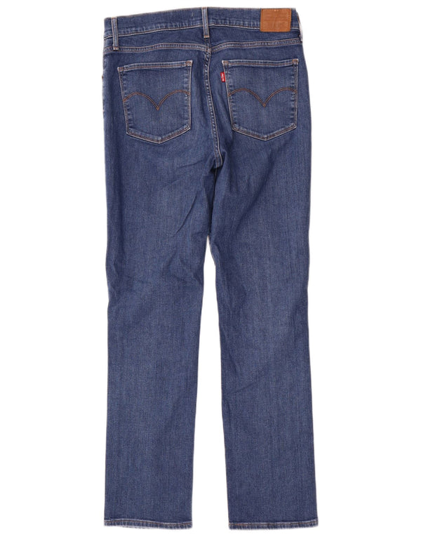 Levi's Womens 724 High Rise Straight Jeans W31 L30 Blue Cotton