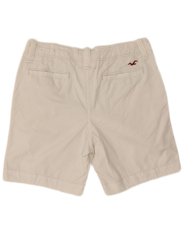 Pantaloncini chino da donna Hollister W34 Large in cotone bianco