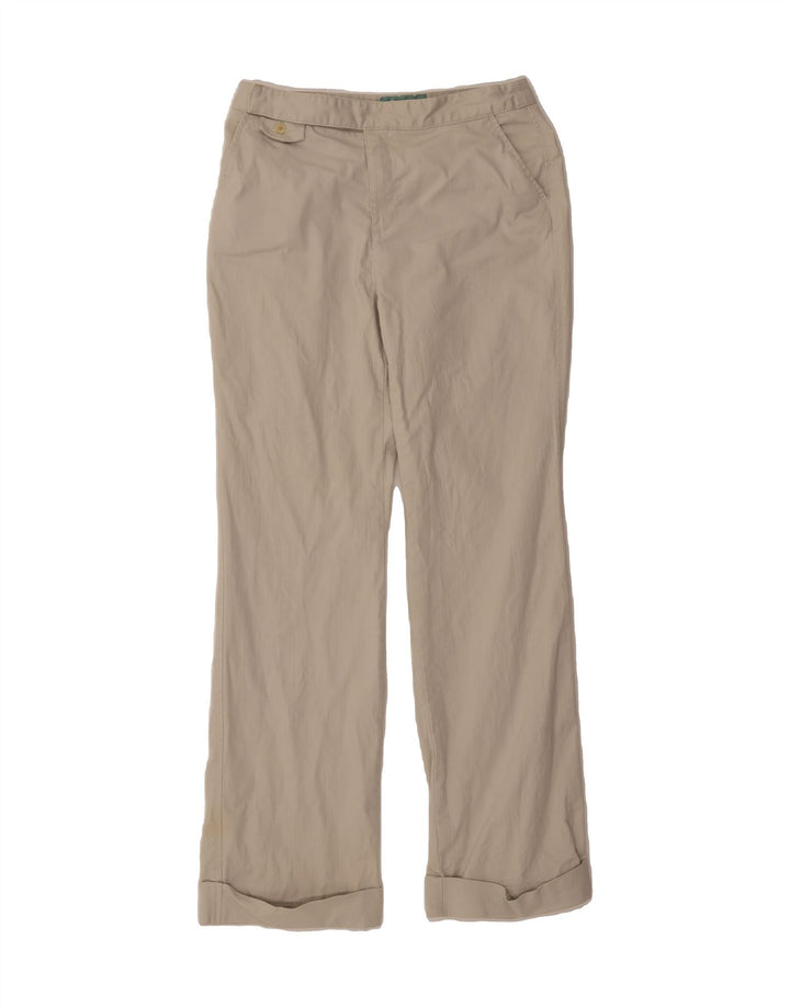 EDDIE BAUER Womens Straight Chino Trousers US 8 Medium W30 L32 Off White Vintage Eddie Bauer and Second-Hand Eddie Bauer from Messina Hembry 