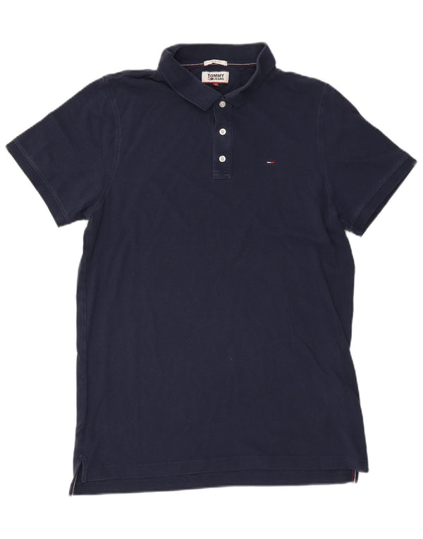 Męska koszulka polo Slim Fit Tommy Hilfiger 2XL, granatowa, bawełniana