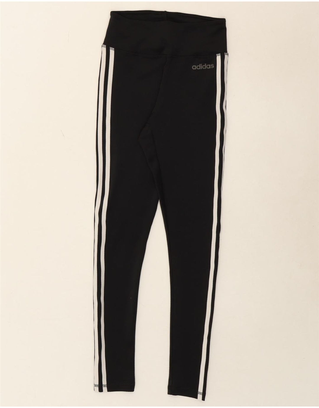 ADIDAS Womens Climalite Leggings UK 4/6 XS Black Polyester Vintage Adidas and Second-Hand Adidas from Messina Hembry 