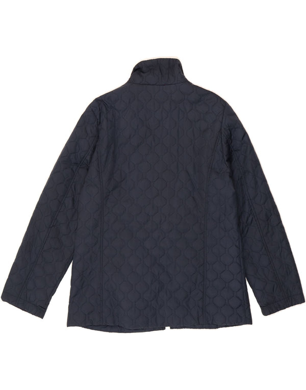 TOMMY HILFIGER Mens Quilted Jacket UK 40 Large Navy Blue Polyester