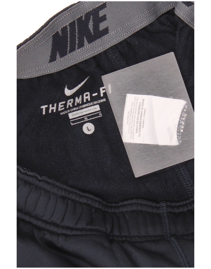 Nike Herren Therma-Fit-Trainingshose, groß, marineblaues Polyester