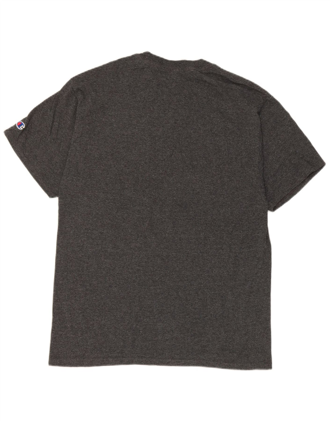 Champion Mens George Fox University Graphic T-Shirt Top Medium Grey Cotton