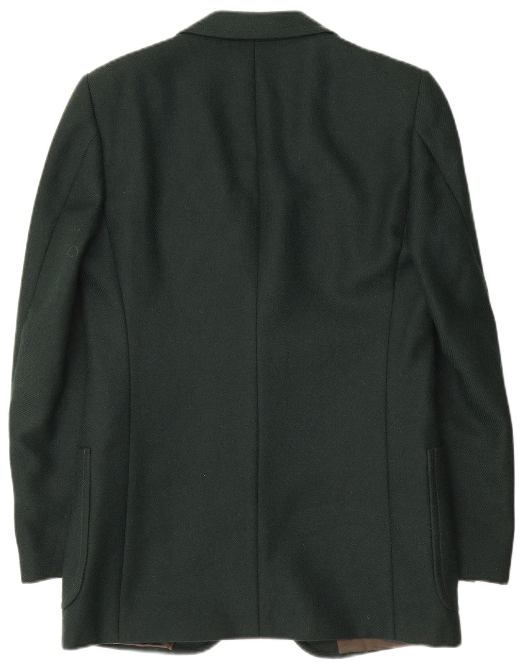 Jaqueta blazer masculina Facis com 2 botões Reino Unido 36 pequena lã verde