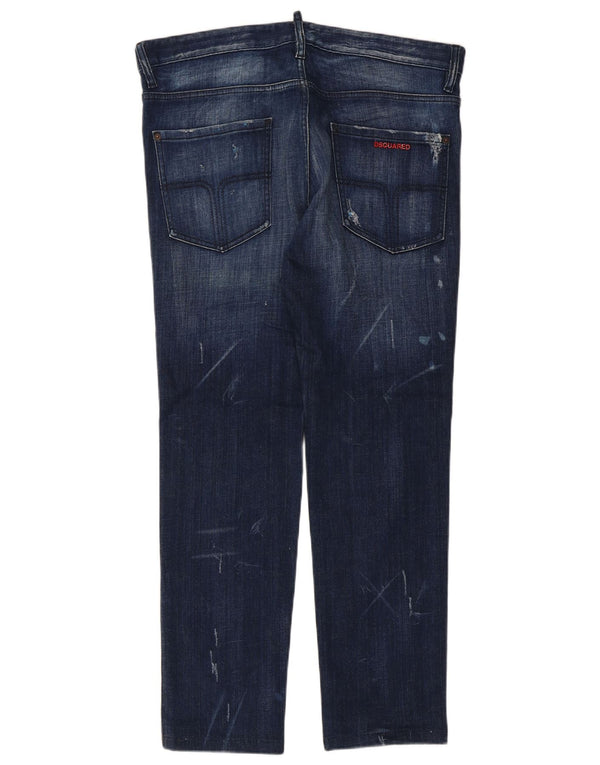 Dsquared2 Γυναικεία Distressed Slim Jeans IT 52 2XL W36 L29 Μπλε βαμβακερό