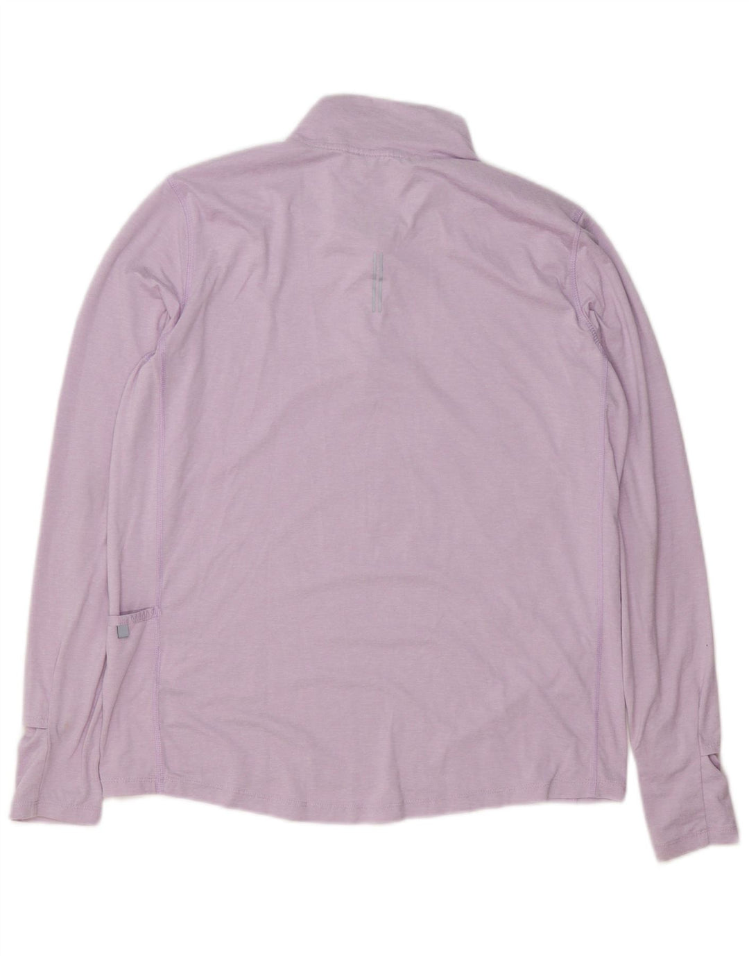 Nike Dame Dri Fit Pullover med lynlås-hals Træningsdragt Top UK 14 Medium Lilla