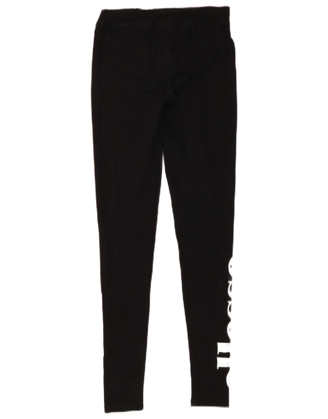 Ellesse Womens Graphic Leggings UK 8 Small Black Cotton