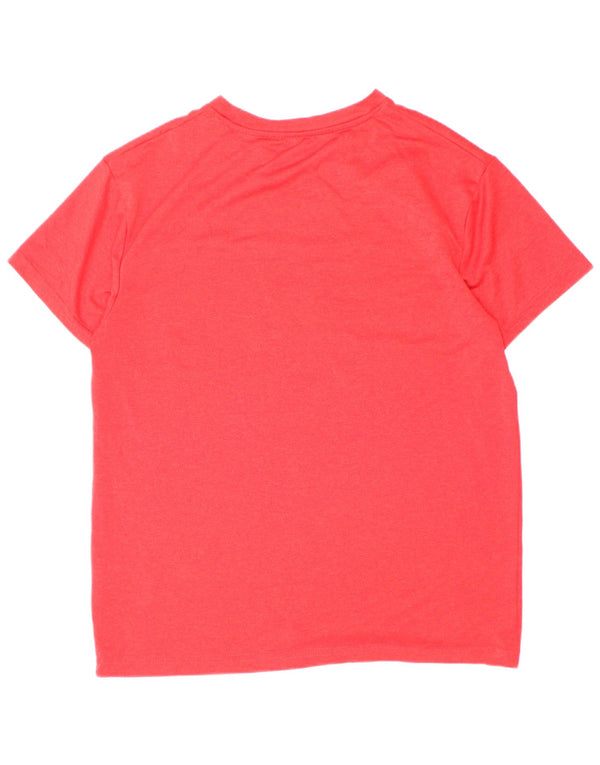 Camiseta gráfica genuína de mercadorias para meninos 11-12 anos vermelho médio