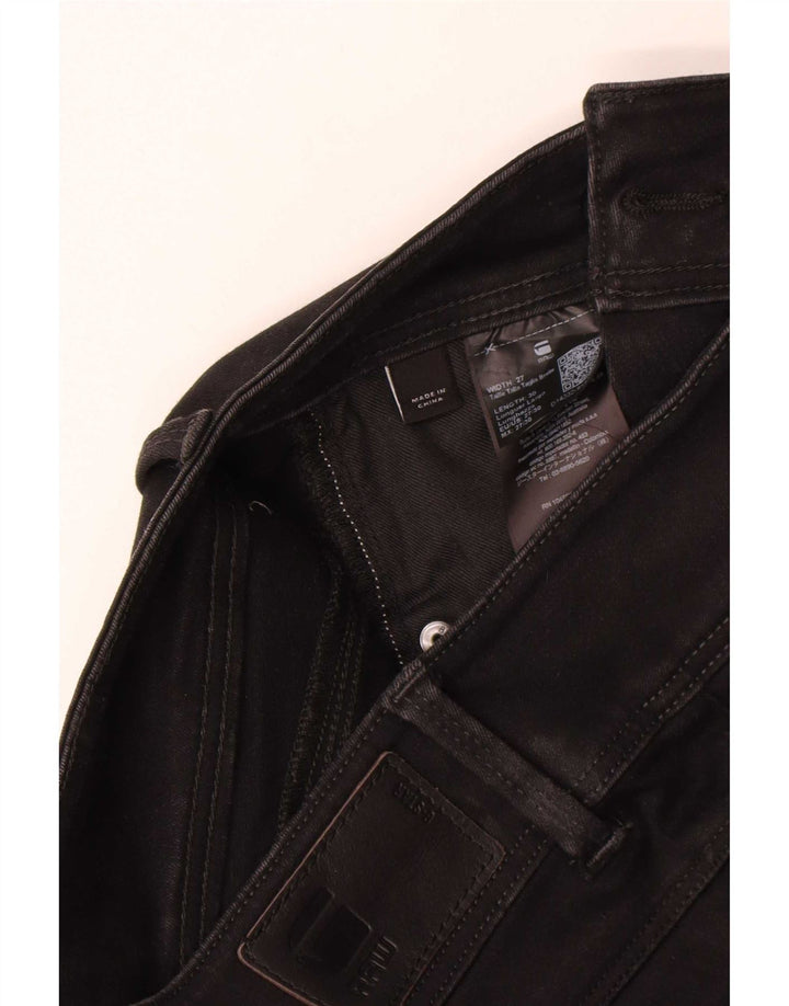 G-Star Womens Lynn Skinny Jeans W27 L30 Black Polyester